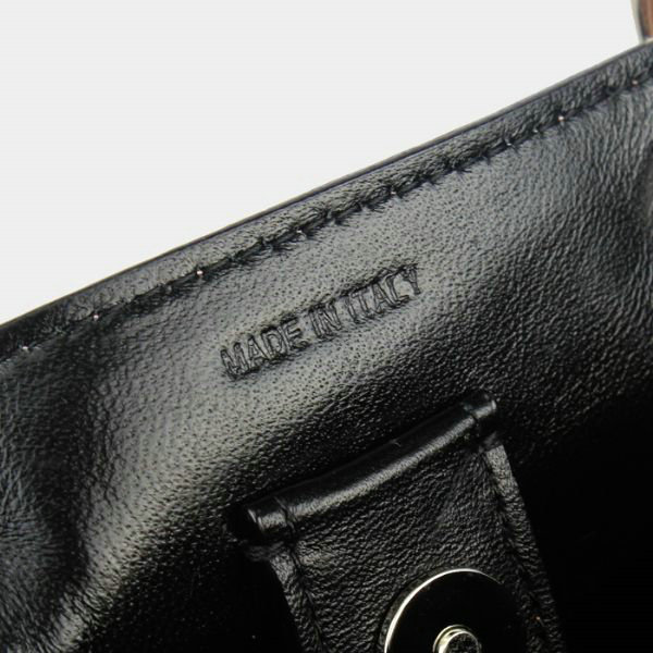 small Christian Dior diorissimo original calfskin leather bag 44374 lightpink&black - Click Image to Close